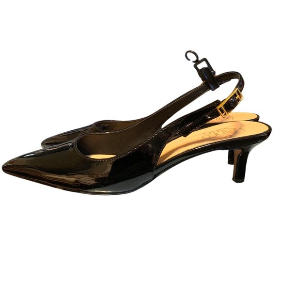 Franco Sarto Women's Kate Pointed Toe Slingback Kitten heel Pumps Sz 8M Witchy - Picture 6 of 13